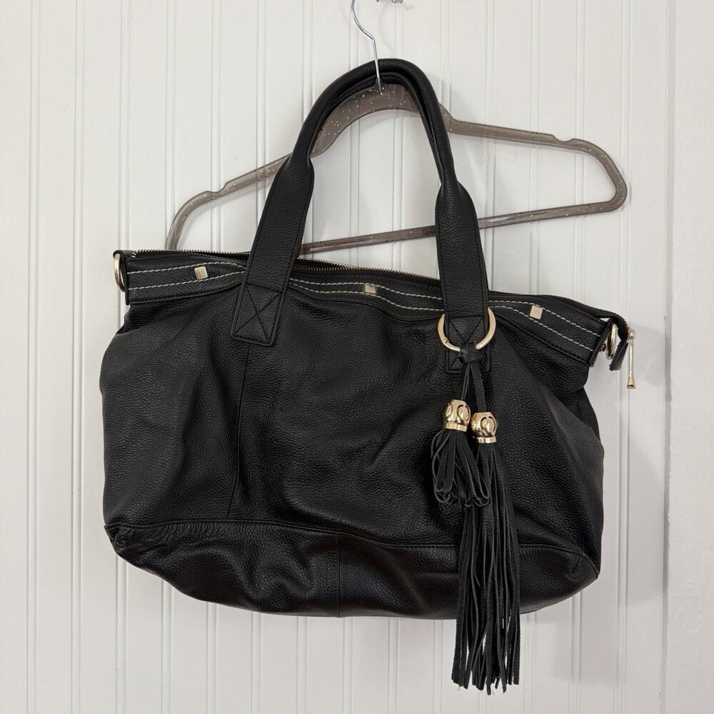 Cuore & Pelle Amelia Tan Leather Satchel Shoulder Bag
